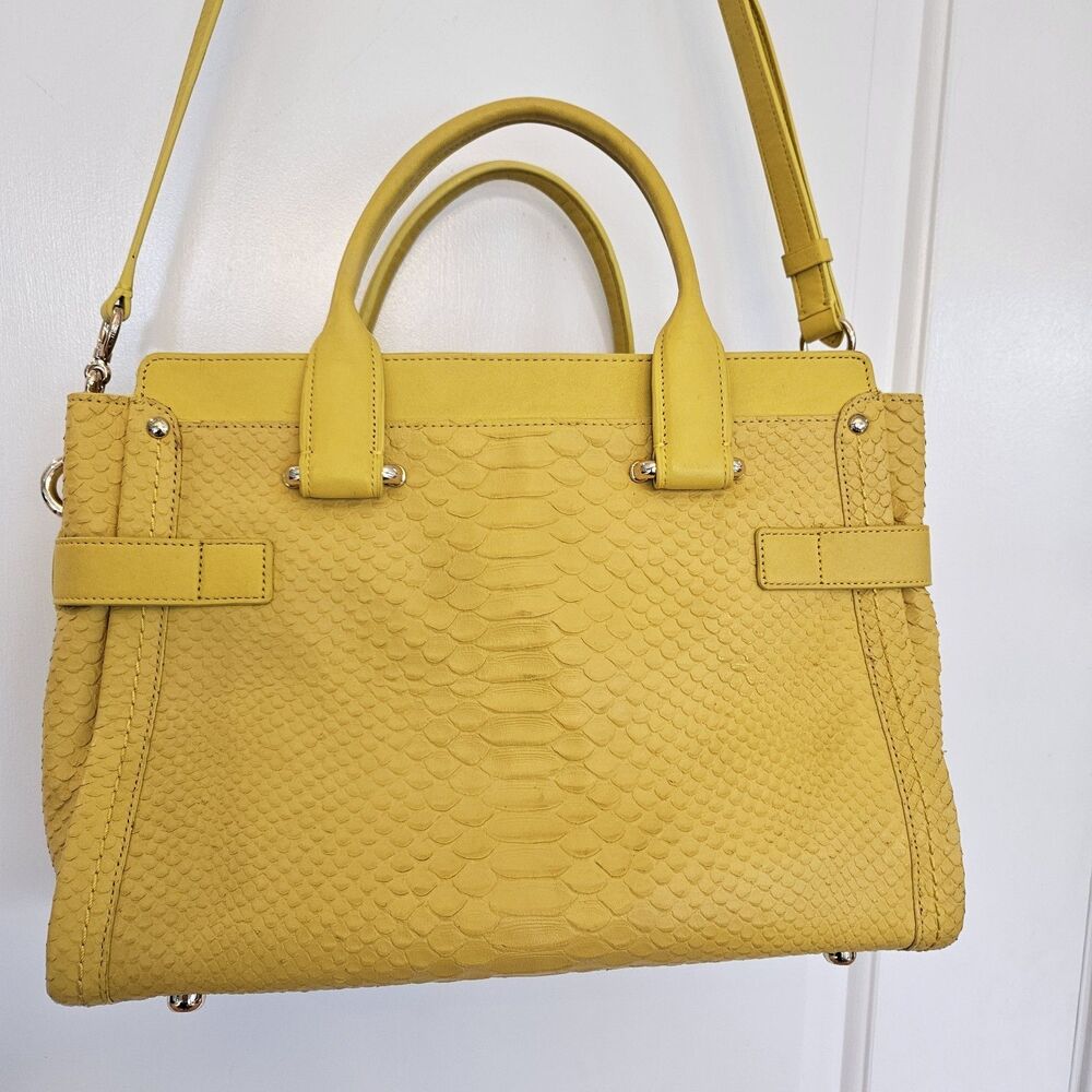 Coach Embossed Python Swagger 27 ‎ Bag Dual Handl… - image 7